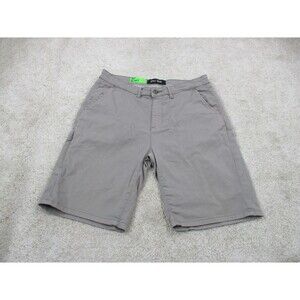 DU/ER Shorts Mens 31 Gray Live Lite Stretch Chino Casual 9" Inseam Duer